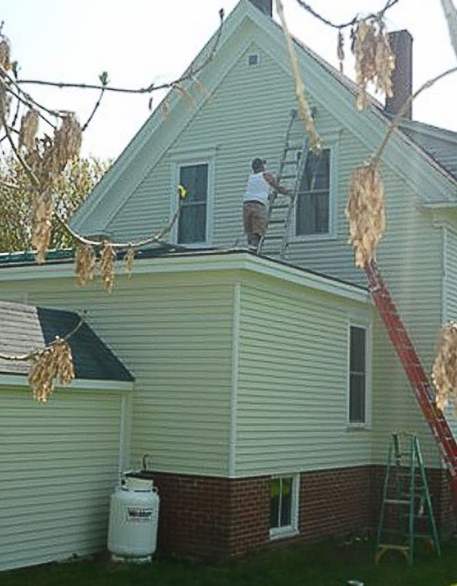 Painting Two-Story House